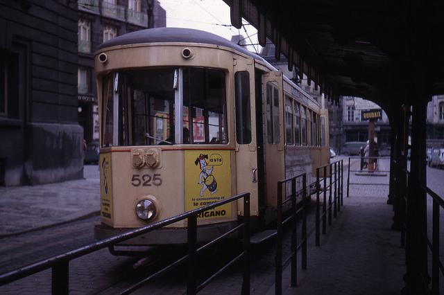 Tramway n°525 à Roubaix en 1963 (CC-by-sa, jhm0284)